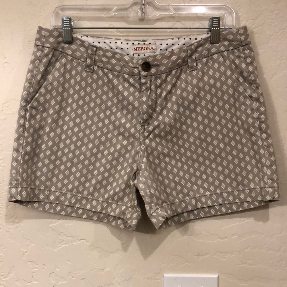Merona Gray Printed Shorts
